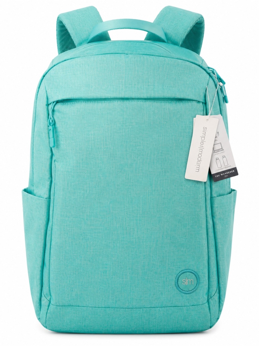 Simple Modern Wanderer 25L Backpack Aqua Teal Travel Laptop School Backpack NWT